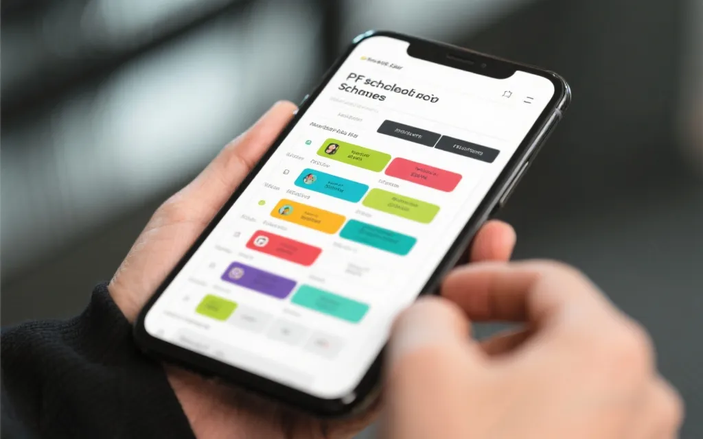 移动端友好的赛程 PDF 卡片式版式与颜色编码示意